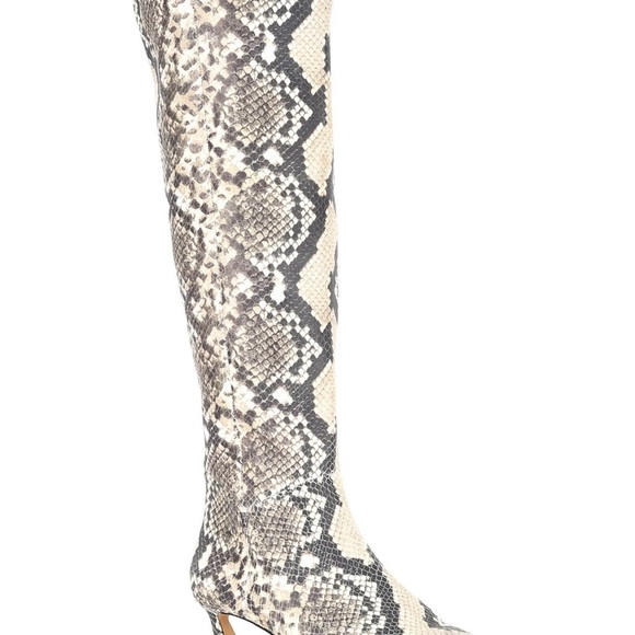 Gianni Bini Gray and Cream Over the Knee Boots - Picture 16 of 16